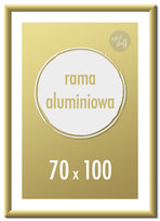 Ramka na zdjęcia 70x100 cm Ramki aluminiowe 100x70 cm złota
