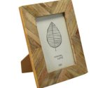 Ramka na zdjęcie drewno mango jodełka 19 x 24 cm