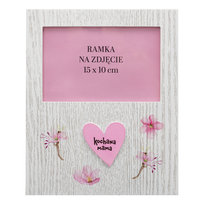 Ramka Na Zdjęcie, Dzień Mamy, Serce, 15x10 cm