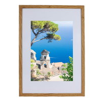 Ramka na zdjęcie i plakat Basic 29,7x42 A3 z passe-partout 21x30 A4  dębowa MDF plexiglas BD art BD art