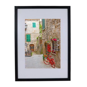 Ramka Na Zdjęcie I Plakat Basic 30X40 Z Passe-Partout 21X30 A4  Czarna Mdf Plexiglas Bd Art - BD art