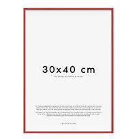 Ramka na zdjęcie plakat  Poster & Frame drewniana czerwona 30 x 42 cm