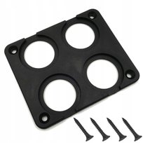 Ramka Panel Obudowa Gniazda Zapalniczki Woltomierza Ładowarki USB X4 Płaska