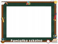 Ramka papierowa na zdjęcia - 10x15 (10szt.) pamiątka szkolna + napis