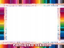 Ramka papierowa na zdjęcia - 10x15 (10szt.) pamiątka szkolna + napis