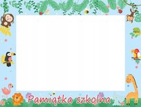 Ramka papierowa na zdjęcia - 10x15 (10szt.) pamiątka szkolna + napis