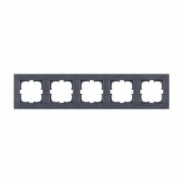 Ramka pięciokrotna seria Comfort magnetyczny szary Exen