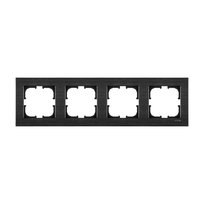 Ramka poczwórna seria Comfort kosmiczny czarny Exen