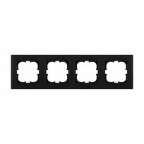 Ramka poczwórna seria Karell czarny metalik Exen