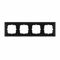 Ramka poczwórna seria Odak czarny metalik Exen