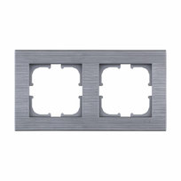 Ramka podwójna seria Comfort stalowy Exen