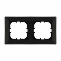 Ramka podwójna seria Odak czarny metalik Exen