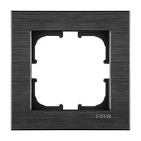 Ramka pojedyncza seria Comfort kosmiczny czarny Exen