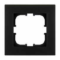 Ramka pojedyncza seria Karell czarny metalik Exen