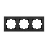 Ramka potrójna seria Comfort kosmiczny czarny Exen