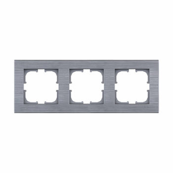 Ramka potrójna seria Comfort stalowy Exen - EXEN