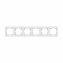 Ramka sześciokrotna seria Karell biała Exen