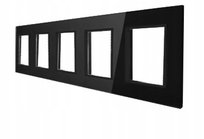 RAMKA SZKLANA GNIAZDKO GNIAZDO PIĘCIOKROTNA CZARNA