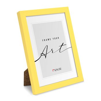 Ramka żółta, 10x15 cm, ramka na zdjęcie, Knor - kolorowe ramki do zdjęć i plakatów, ramki dla dzieci - Knor