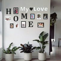 Ramki na zdjęcia z napisem Home my love 15x21, 13x18, 10x15 cm