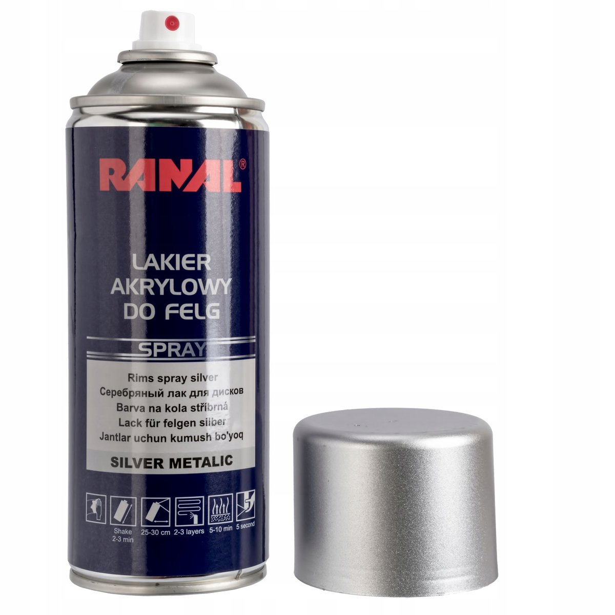 Ranal - Lakier Do Felg Srebrny Spray 400Ml - RANAL | Motoryzacja EMPIK