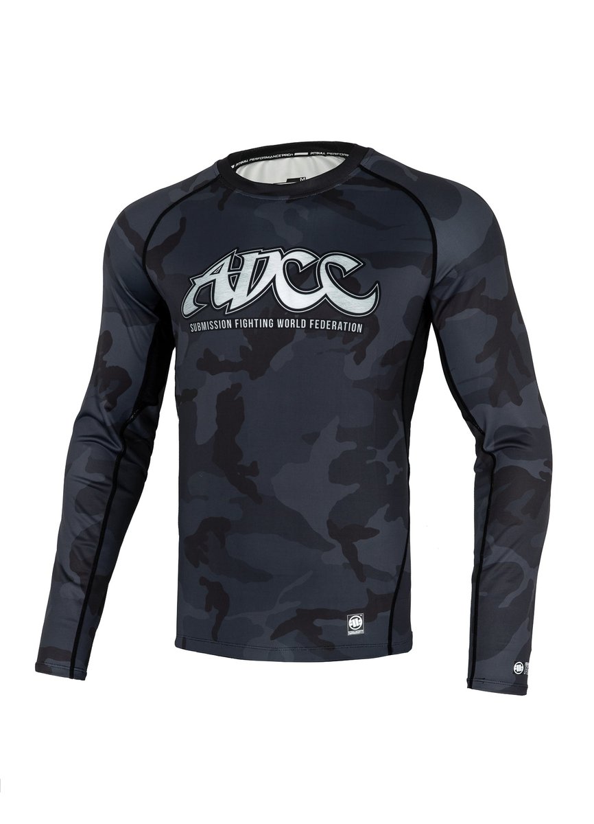 Rash guard longsleeve ADCC CAMO 2 All Black Camo XXL Pitbull West