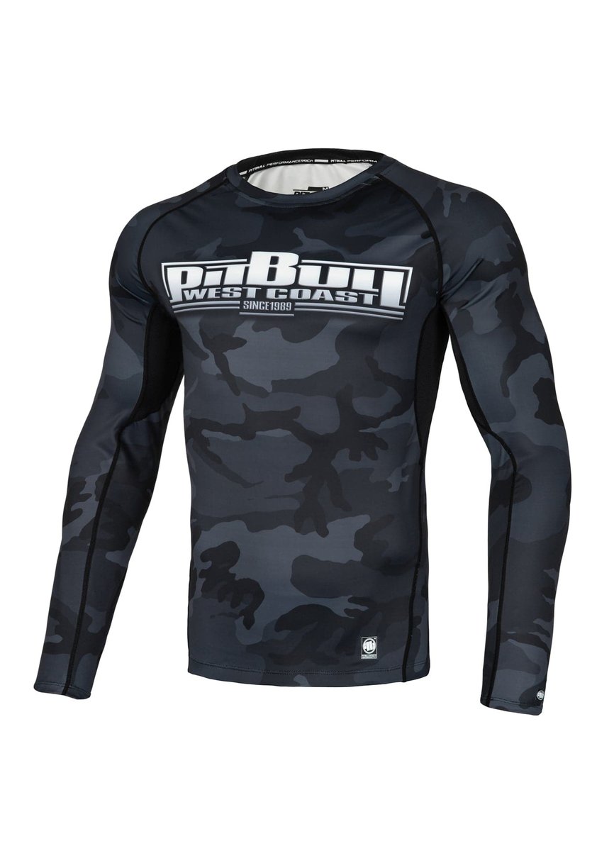 Rash Guard longsleeve fitted BOXING Czarne Camo XXL Pitbull West