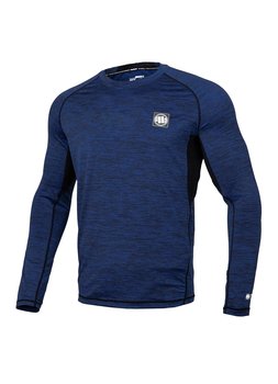 Rashguard Longsleeve Performance SMALL LOGO Granatowy L - Pitbull West Coast