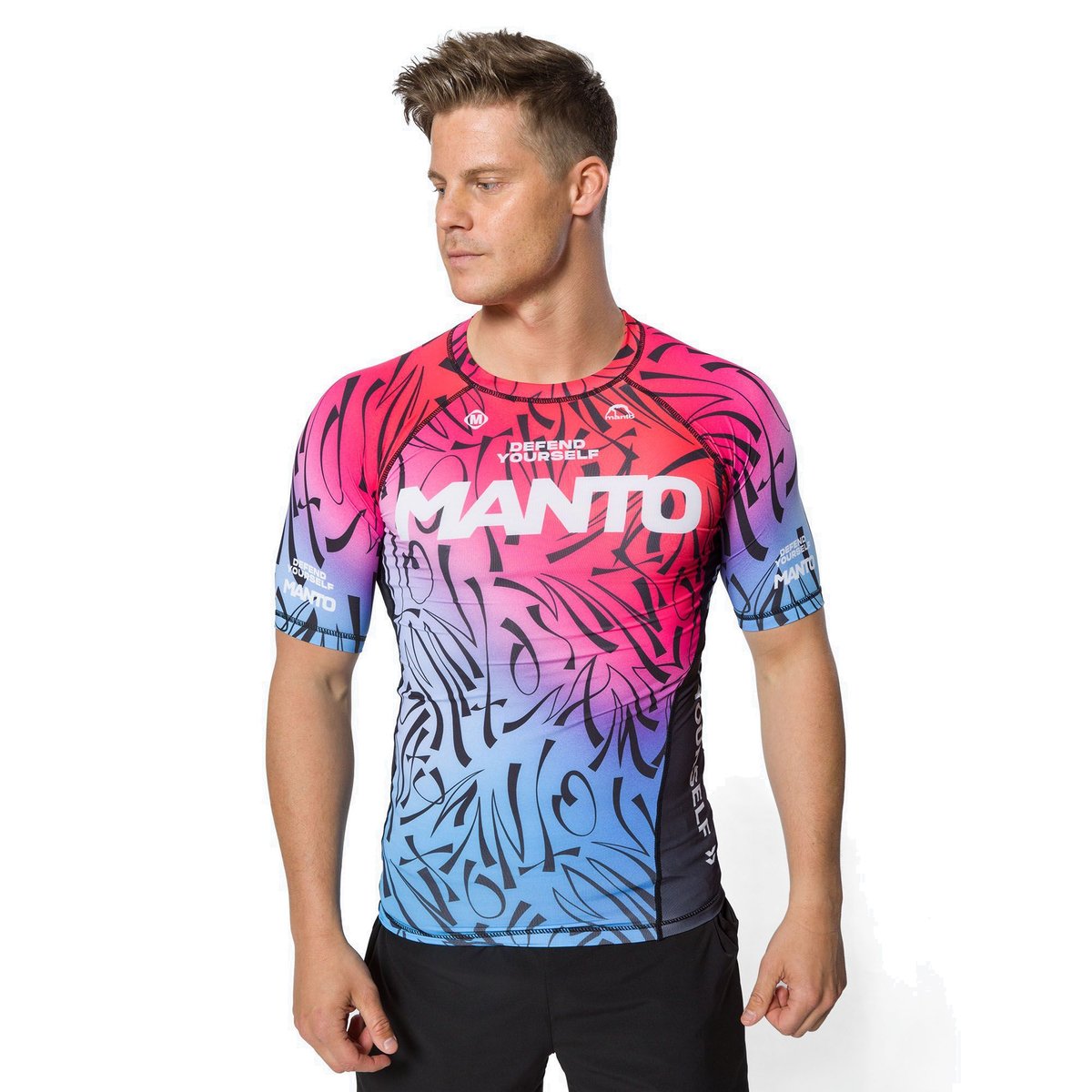 Фото - Одяг для єдиноборств MANTO Rashguard męski  Multi Gradient czerwony MNR854BLK2S L 