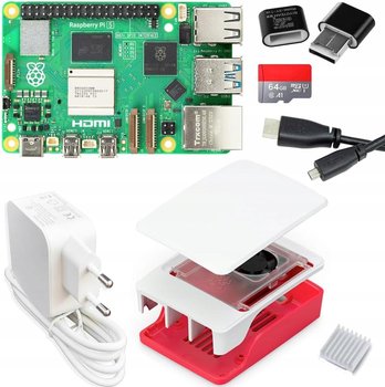 Raspberry Pi 5 8 GB zestaw startowy karta SD 64 GB 4K nowy komputer - Raspberry Pi