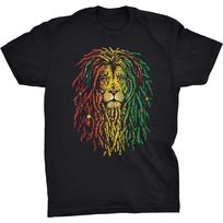 Rasta Lion Koszulka Reggae Rastaman Rastafari GILDAN