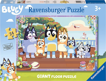 Ravensburger, Bluey, Duże puzzle Podłogowe Z Bajki, 24 El. - Ravensburger