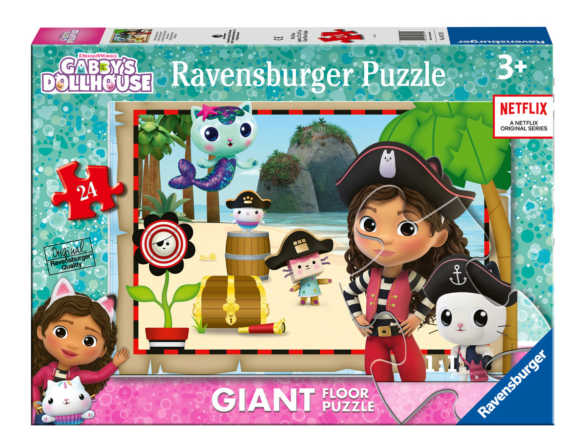 Ravensburger, Puzzle 2D, Giant, Koci Domek Gabi 2, 24 el ...