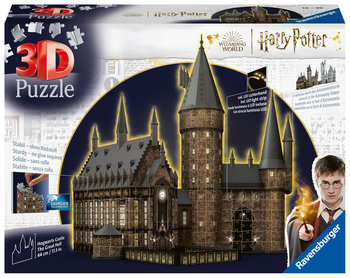 Ravensburger, Puzzle 3d, Budynki Nocą, Zamek Hogwarts, 643 El. - Ravensburger