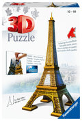 Ravensburger, puzzle 3D, Budynki Wieża Eiffla, 216 el. - Ravensburger