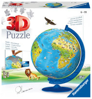 Ravensburger, puzzle 3D, Dziecinny globus, 180 el.