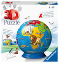 Ravensburger, puzzle, 3D Dziecinny globus, 72 el. - Ravensburger