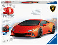 Ravensburger, puzzle 3D Pojazdy Lamborghini Huracán Evo arancio, 156 el. - Ravensburger