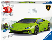 Ravensburger, puzzle 3D Pojazdy Lamborghini Huracán Evo verde, 156 el.