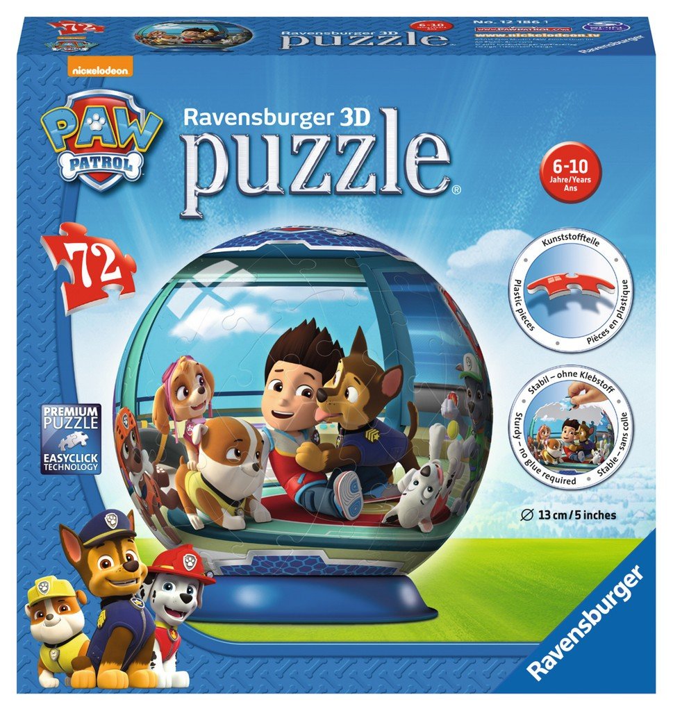 Ravensburger, puzzle 3D, Psi Patrol, 72 el.
