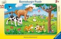 Ravensburger, puzzle dla dzieci 2D, Miłośnicy słodkich zwierząt, 15 el. - Ravensburger