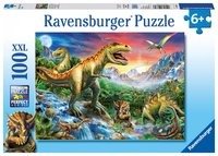 Ravensburger, puzzle dla dzieci 2D, XXL, Dinozaury 2, 100 el.