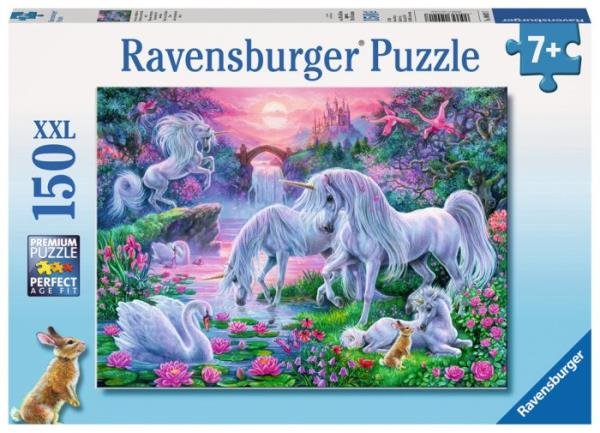 Zdjęcia - Puzzle i mozaiki Ravensburger , puzzle, Einhorner im Abendrot, XXL, 150 el. 
