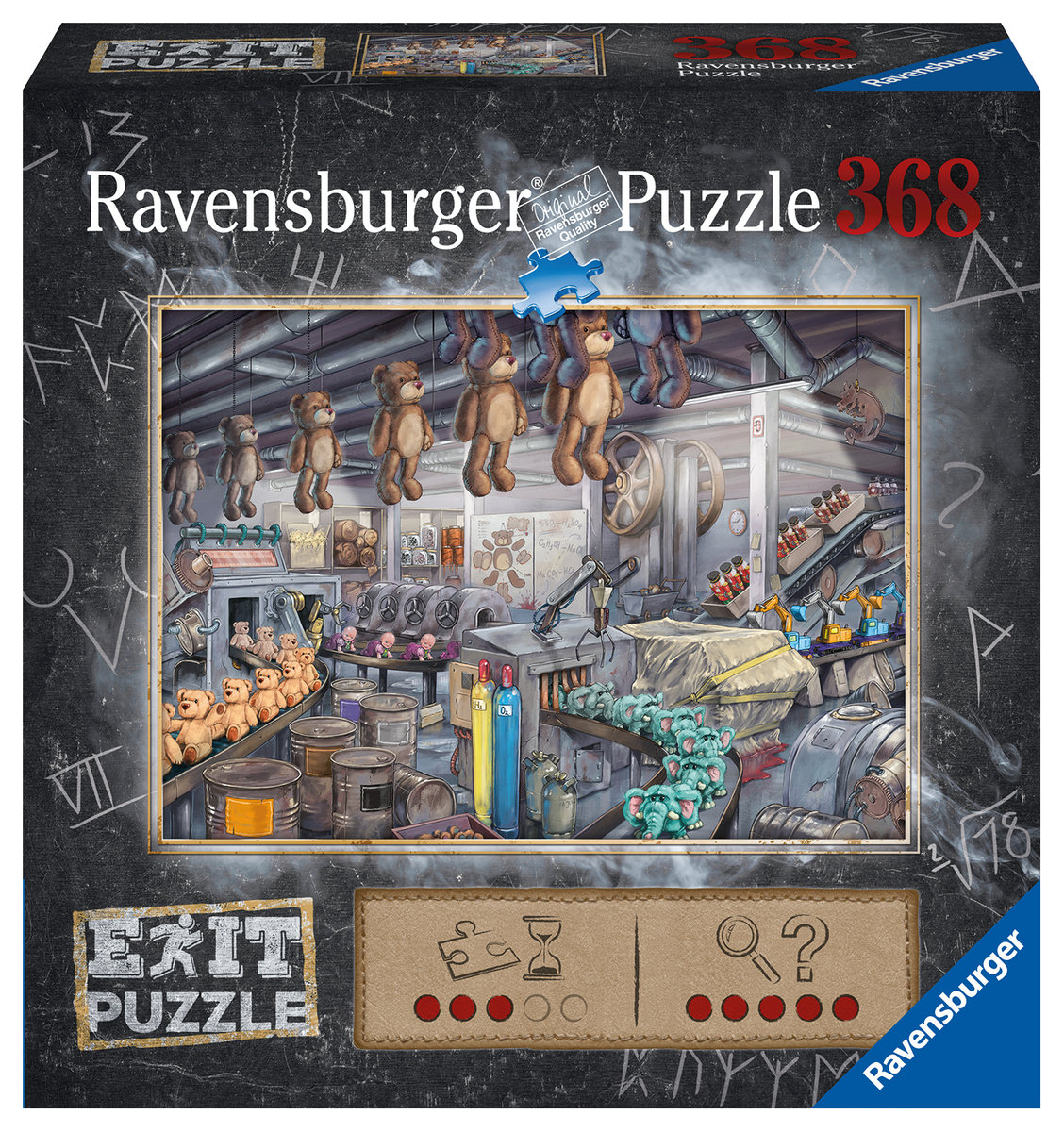 Ravensburger, puzzle, Exit, Fabryka zabawek, 368 el.