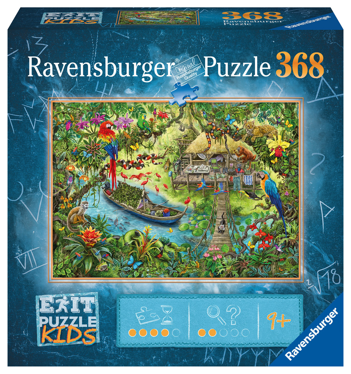Ravensburger, puzzle, Exit, Wyprawa do dżungli, 368 el.