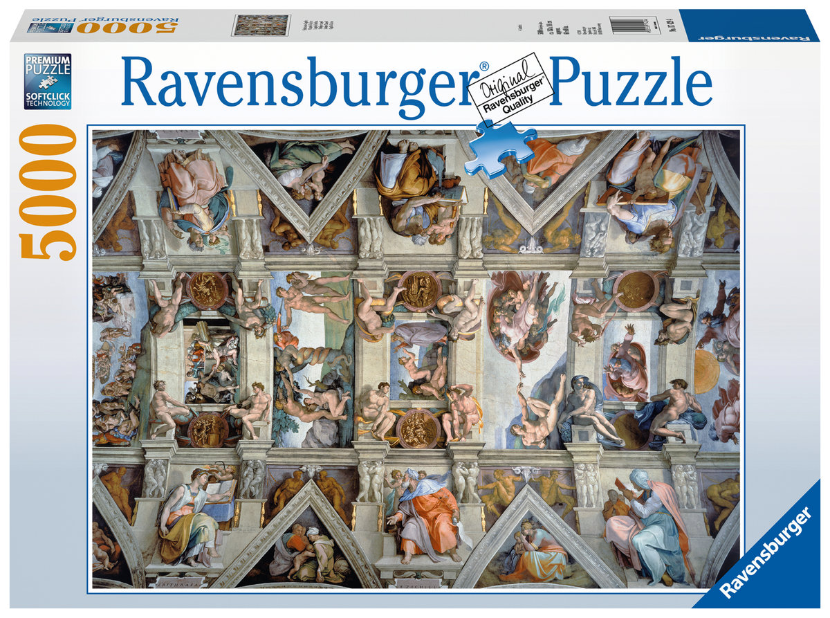 Ravensburger, puzzle, Freski kaplicy sykstyńskiej, 5000 el.