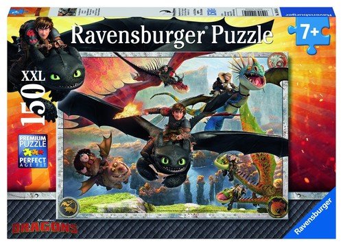 Ravensburger, puzzle, Jak wytresować smoka, 150 el.