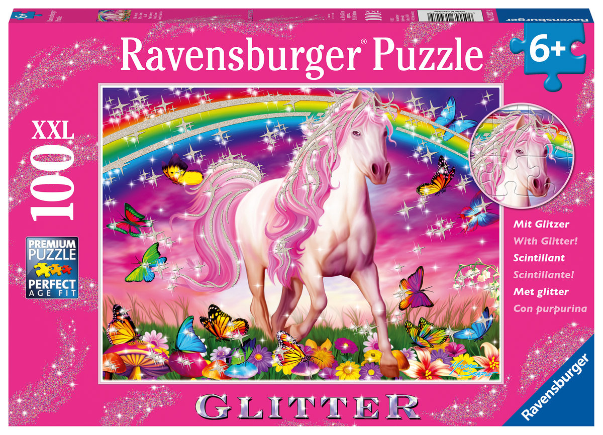 Ravensburger, puzzle, Jednorożec, 100 el.