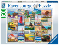 Ravensburger, puzzle, Kolaż wybrzeża, 1500 el.