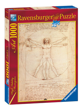 Ravensburger, puzzle, Leonardo Da Vinci, Człowiek Witruwiański, 1000 el. - Ravensburger